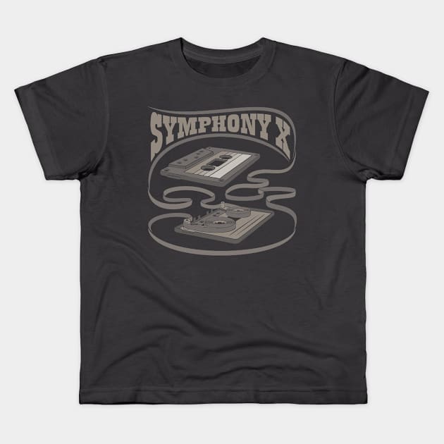 Symphony X Exposed Cassette Kids T-Shirt by Vector Empire